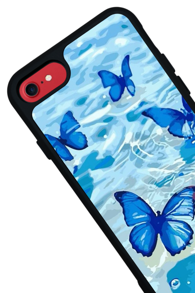 iPhone 7 Uyumlu Kelebek Tasarımlı Glossy Premium Kılıf