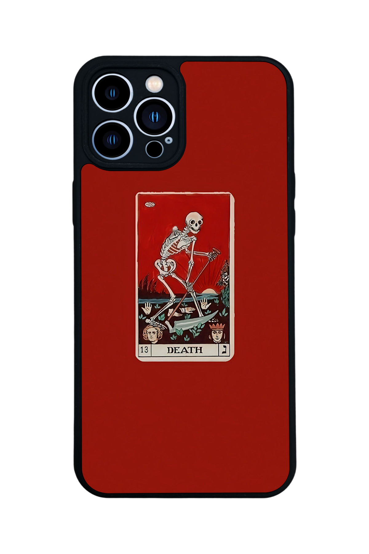 iPhone 13 Pro Max Uyumlu Kirmizi Tasarımlı Glossy Premium Kılıf