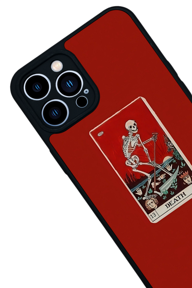 iPhone 13 Pro Max Uyumlu Kirmizi Tasarımlı Glossy Premium Kılıf