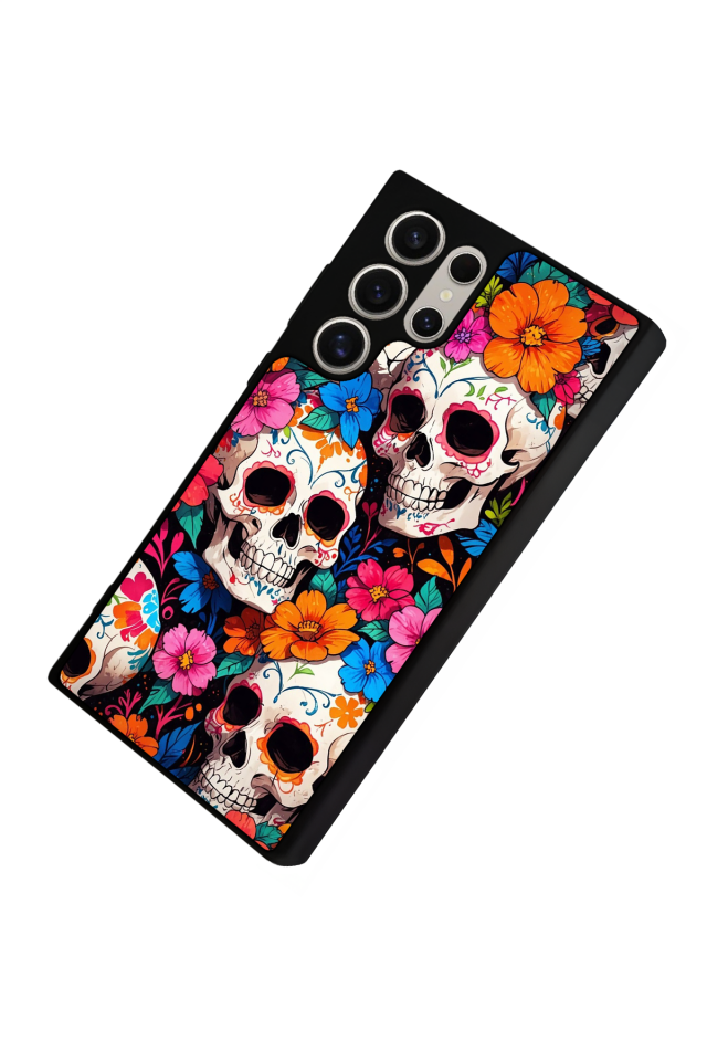 Samsung Galaxy S23 Ultra Uyumlu KuruKafa Tasarımlı Glossy Premium Kılıf