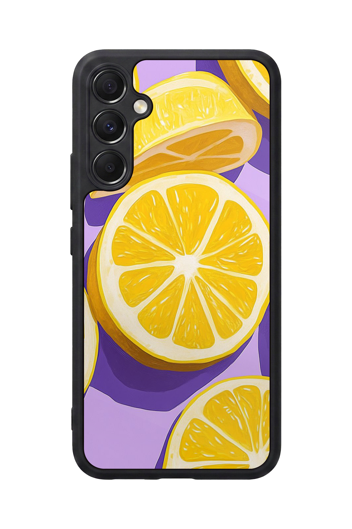 Samsung Galaxy M34 Uyumlu Limon Tasarımlı Glossy Premium Kılıf