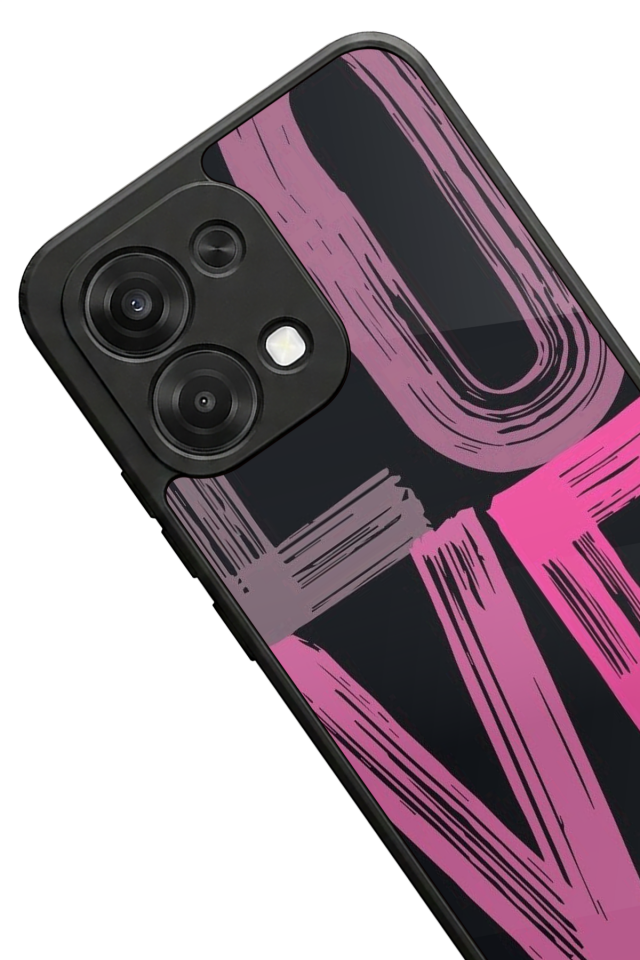 Oppo A6 Pro Uyumlu Love Tasarımlı Glossy Premium Kılıf