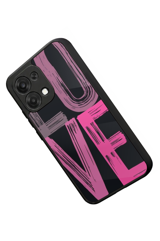 Oppo A6 Pro Uyumlu Love Tasarımlı Glossy Premium Kılıf