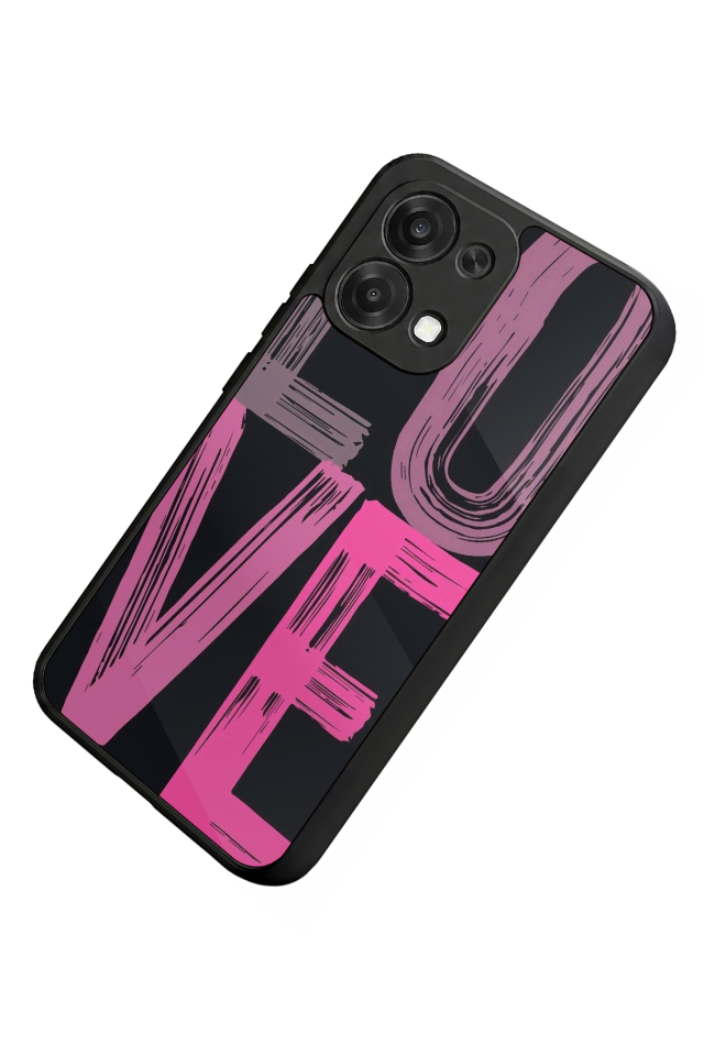 Oppo A6 Pro Uyumlu Love Tasarımlı Glossy Premium Kılıf