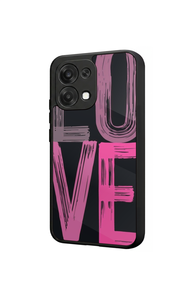 Oppo A6 Pro Uyumlu Love Tasarımlı Glossy Premium Kılıf