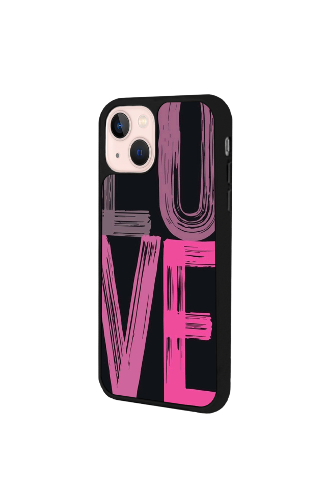 iPhone 13 Mini Uyumlu Love Tasarımlı Glossy Premium Kılıf