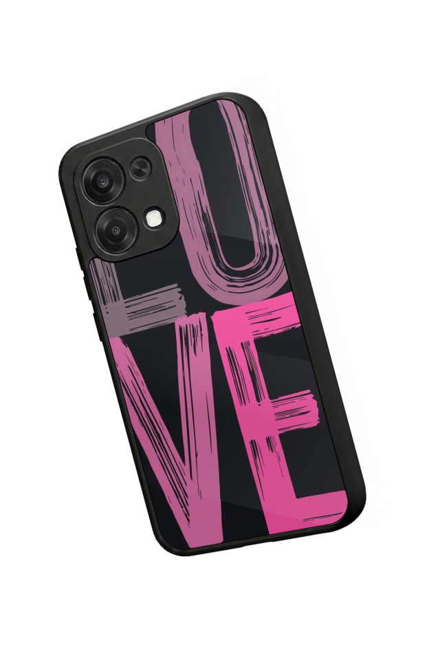 Oppo A6 Pro Uyumlu Love Tasarımlı Glossy Premium Kılıf