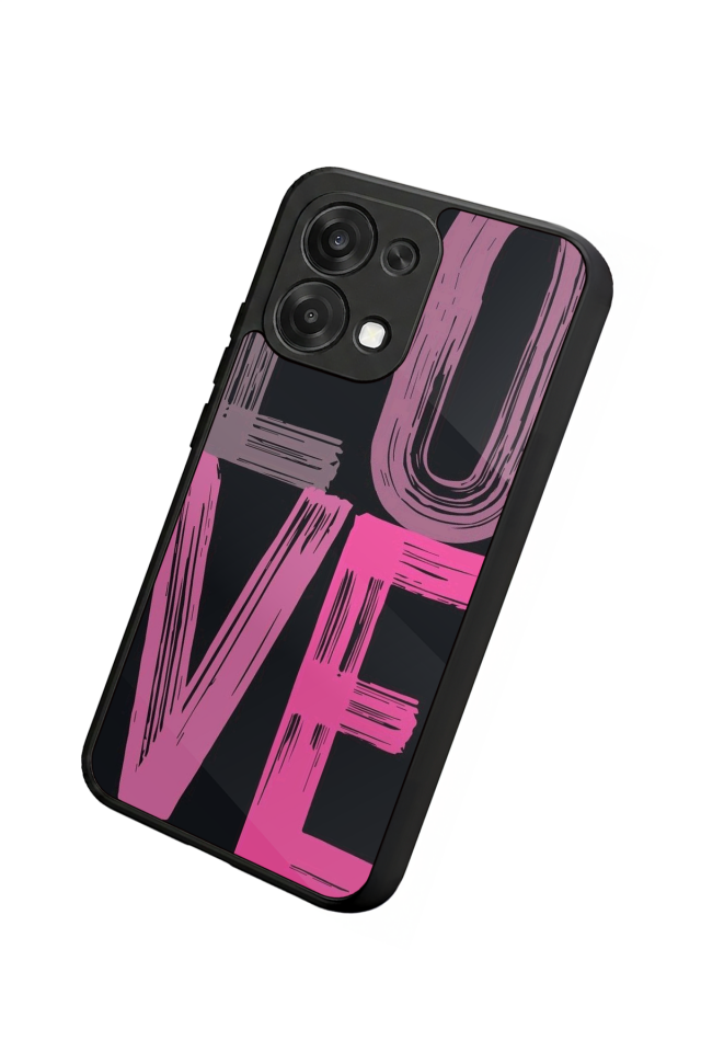 Oppo A6 Pro Uyumlu Love Tasarımlı Glossy Premium Kılıf