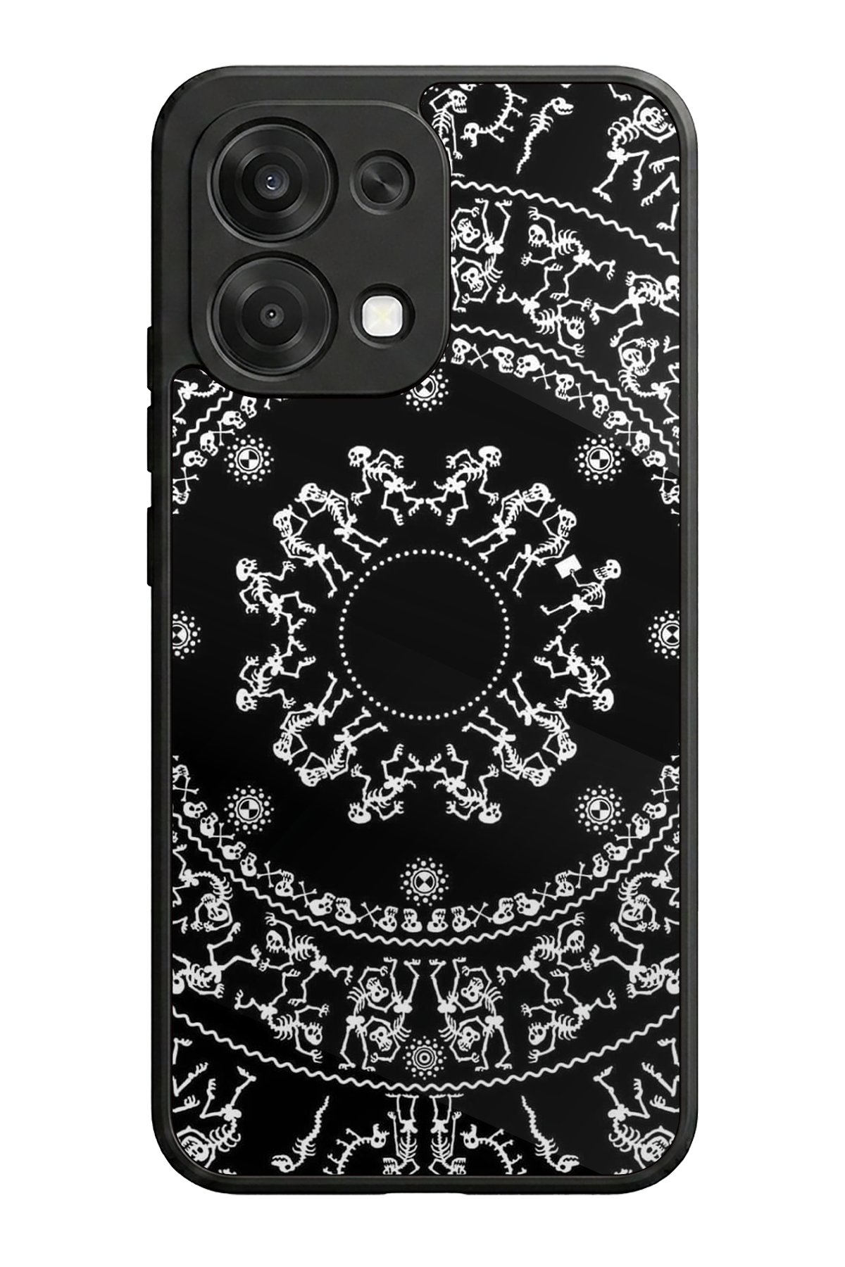 Oppo A6 Pro Uyumlu Mandala Tasarımlı Glossy Premium Kılıf