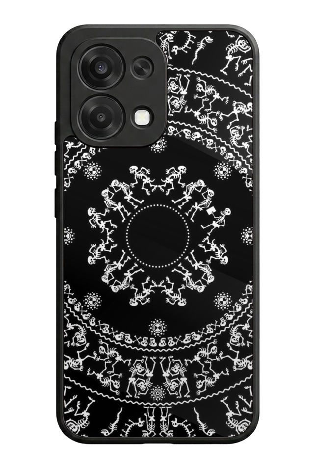 Oppo A6 Pro Uyumlu Mandala Tasarımlı Glossy Premium Kılıf