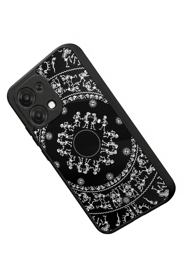 Oppo A6 Pro Uyumlu Mandala Tasarımlı Glossy Premium Kılıf