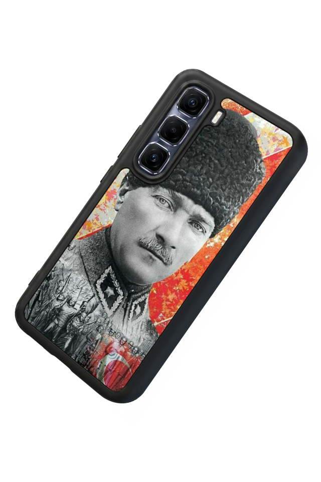 Infinix Hot 60 Pro Plus Uyumlu Mustafa Kemal Ataturk Tasarımlı Glossy Premium Kılıf