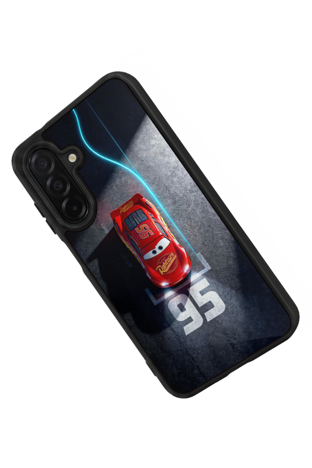 Samsung Galaxy A26 Uyumlu Şimsek McQueen Tasarımlı Glossy Premium Kılıf