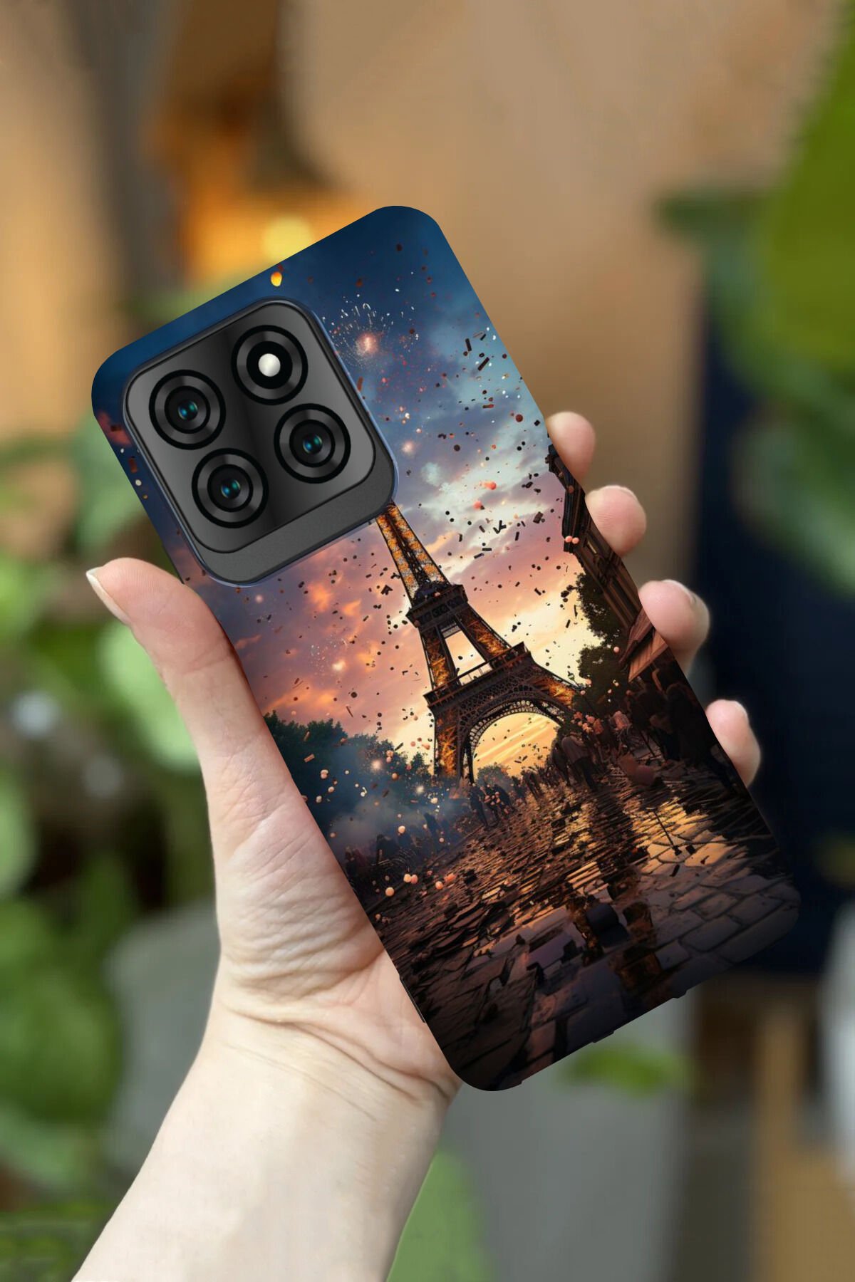 Reeder S71 Uyumlu Kamera Korumalı Paris Kulesi Desenli HD Baskılı Silikon Kılıf