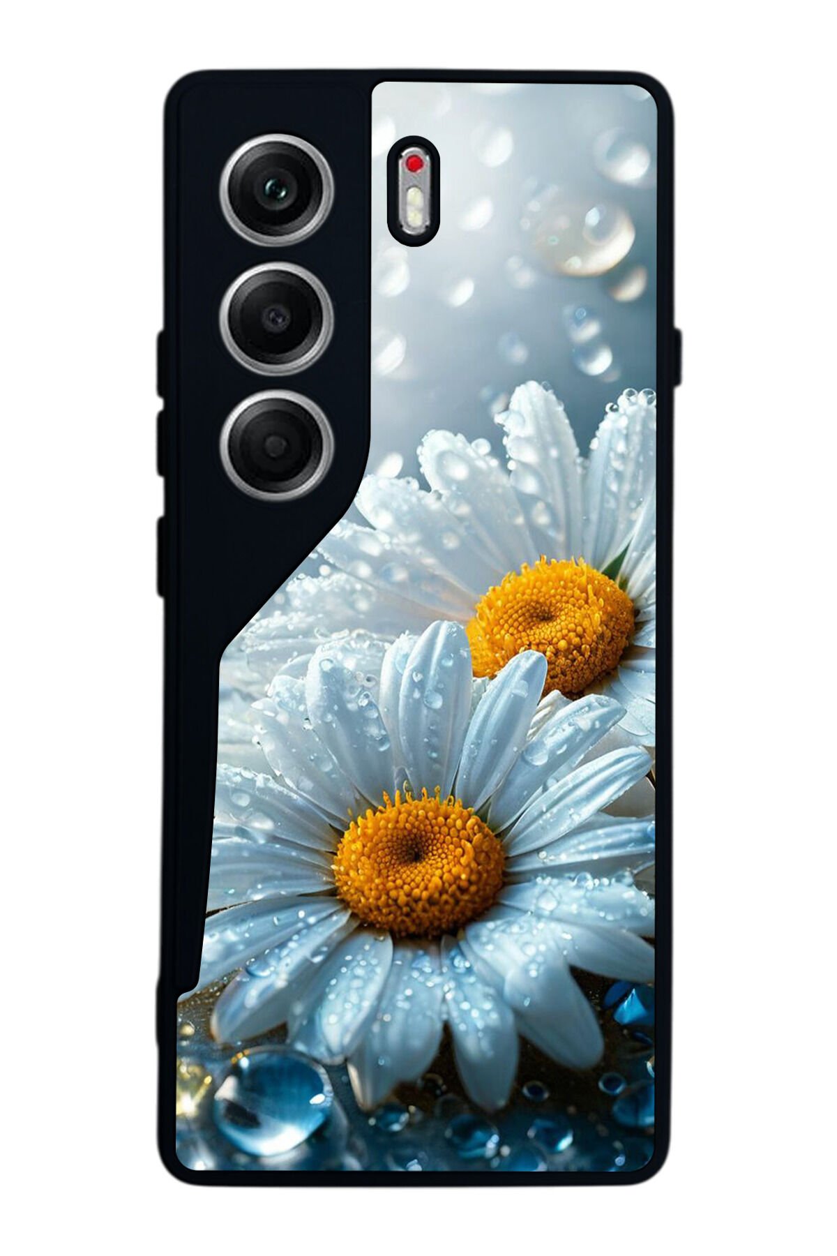 Tecno Camon 40 Uyumlu Cicek Tasarımlı Glossy Premium Kılıf