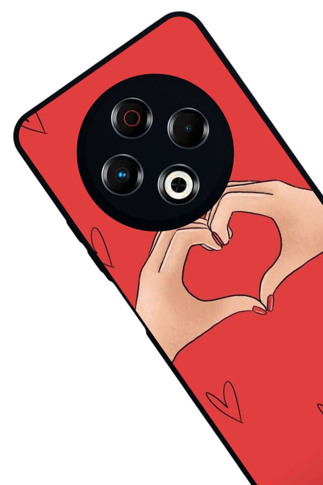 Tecno Spark 30 Uyumlu Kalp Love Tasarımlı Glossy Premium Kılıf