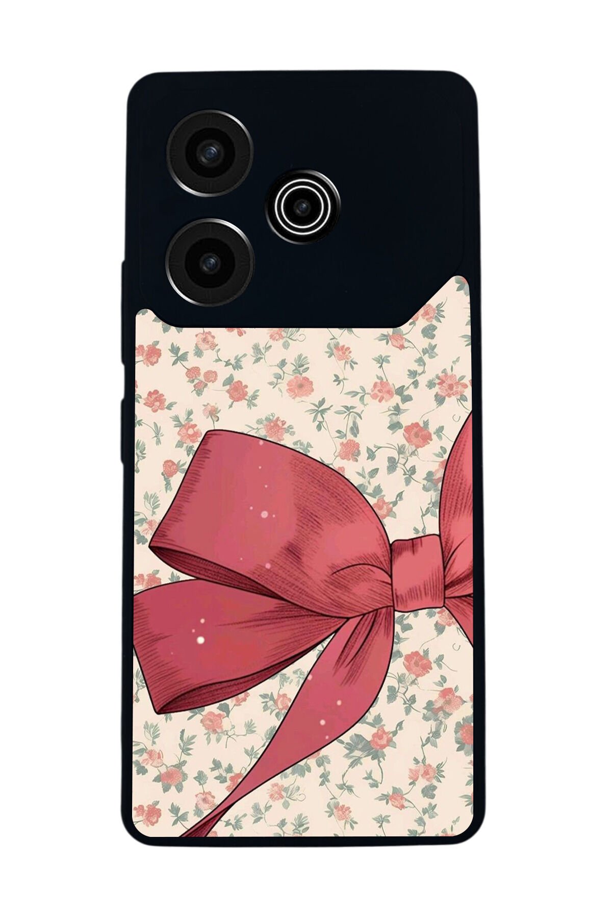 Tecno Pova 6 Uyumlu Kurdele Tasarımlı Glossy Premium Kılıf