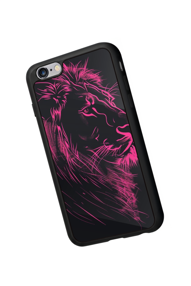 iPhone 6s Plus Uyumlu Aslan Tasarımlı Glossy Premium Kılıf