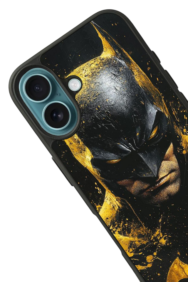 iPhone 16 Uyumlu Batman Tasarımlı Glossy Premium Kılıf