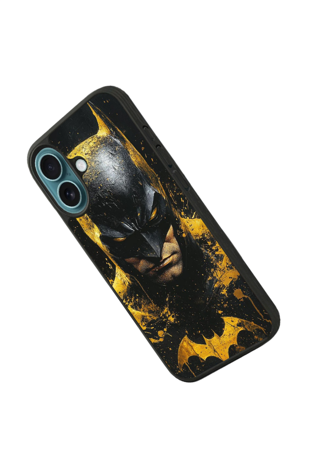 iPhone 16 Uyumlu Batman Tasarımlı Glossy Premium Kılıf