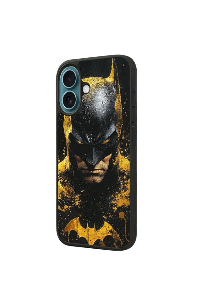 iPhone 16 Uyumlu Batman Tasarımlı Glossy Premium Kılıf