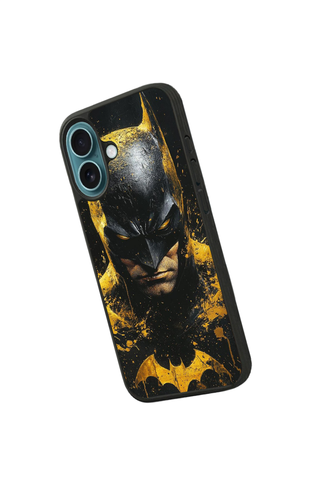 iPhone 16 Uyumlu Batman Tasarımlı Glossy Premium Kılıf