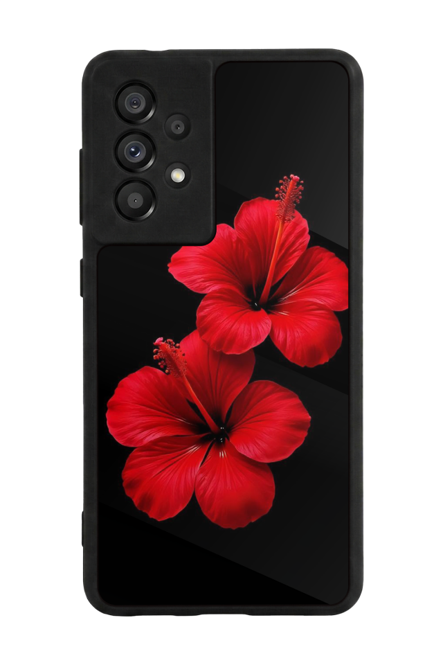Samsung Galaxy A73 Uyumlu Cicek Tasarımlı Glossy Premium Kılıf