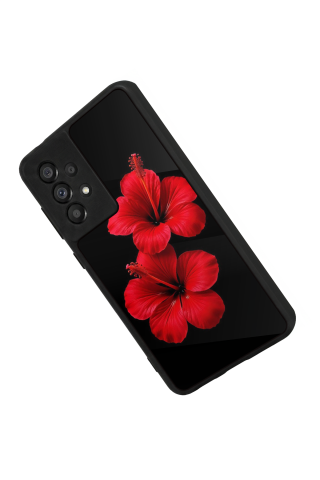 Samsung Galaxy A73 Uyumlu Cicek Tasarımlı Glossy Premium Kılıf