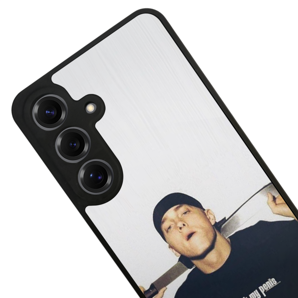 Samsung Galaxy S25 Uyumlu Eminem Tasarımlı Glossy Premium Kılıf