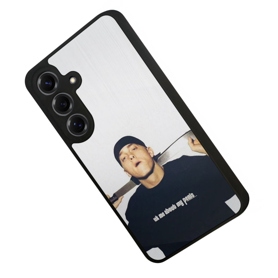 Samsung Galaxy S25 Uyumlu Eminem Tasarımlı Glossy Premium Kılıf