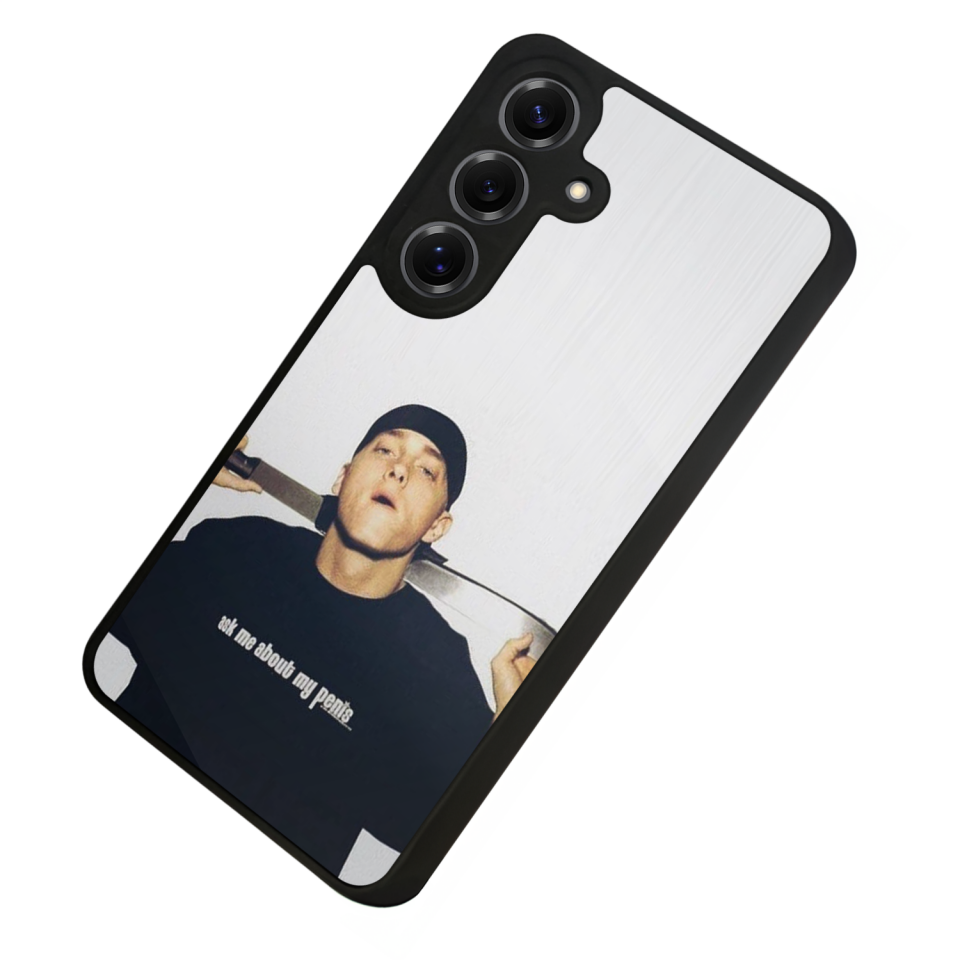 Samsung Galaxy S25 Uyumlu Eminem Tasarımlı Glossy Premium Kılıf