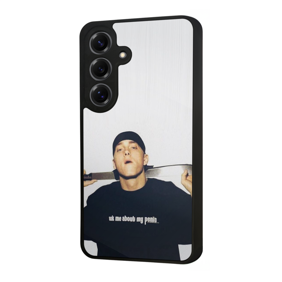 Samsung Galaxy S25 Uyumlu Eminem Tasarımlı Glossy Premium Kılıf