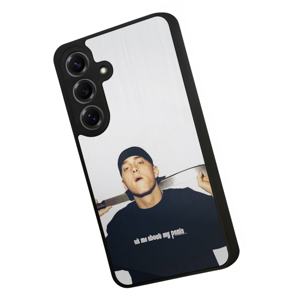 Samsung Galaxy S25 Uyumlu Eminem Tasarımlı Glossy Premium Kılıf
