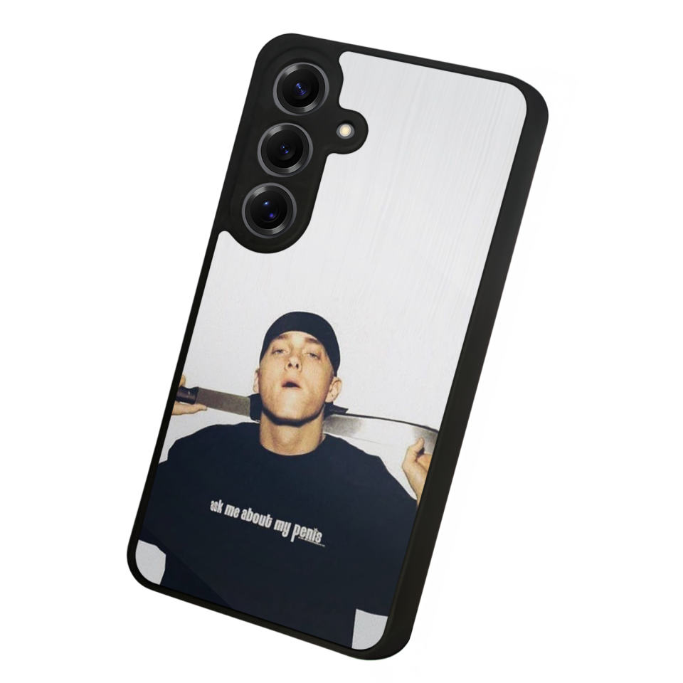Samsung Galaxy S25 Uyumlu Eminem Tasarımlı Glossy Premium Kılıf