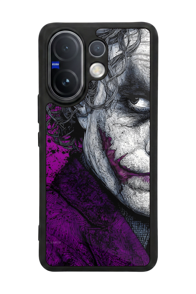 Vivo V60 Uyumlu Joker Tasarımlı Glossy Premium Kılıf