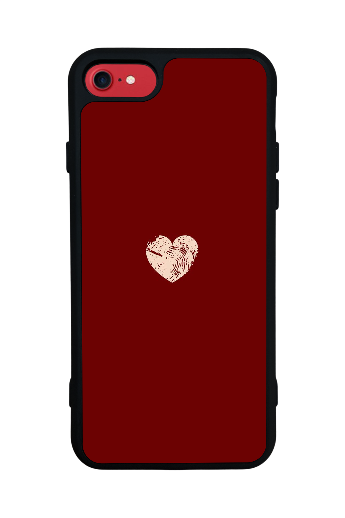 iPhone SE Uyumlu Kalp Love Tasarımlı Glossy Premium Kılıf