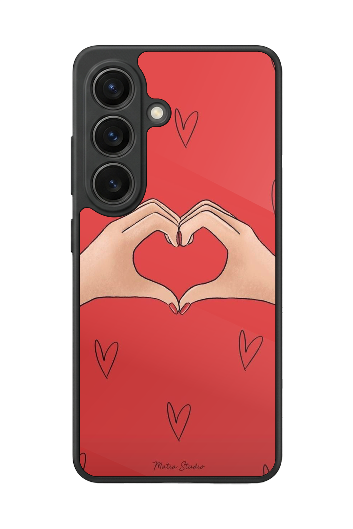 Samsung Galaxy S26 Uyumlu Kalp Love Tasarımlı Glossy Premium Kılıf