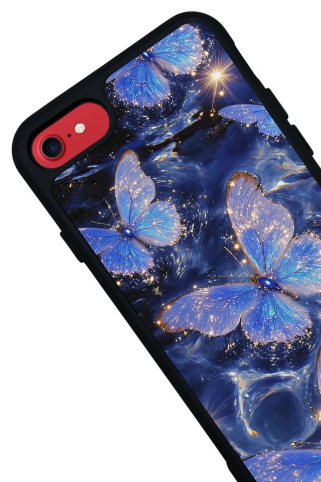 iPhone 7 Uyumlu Kelebek Tasarımlı Glossy Premium Kılıf