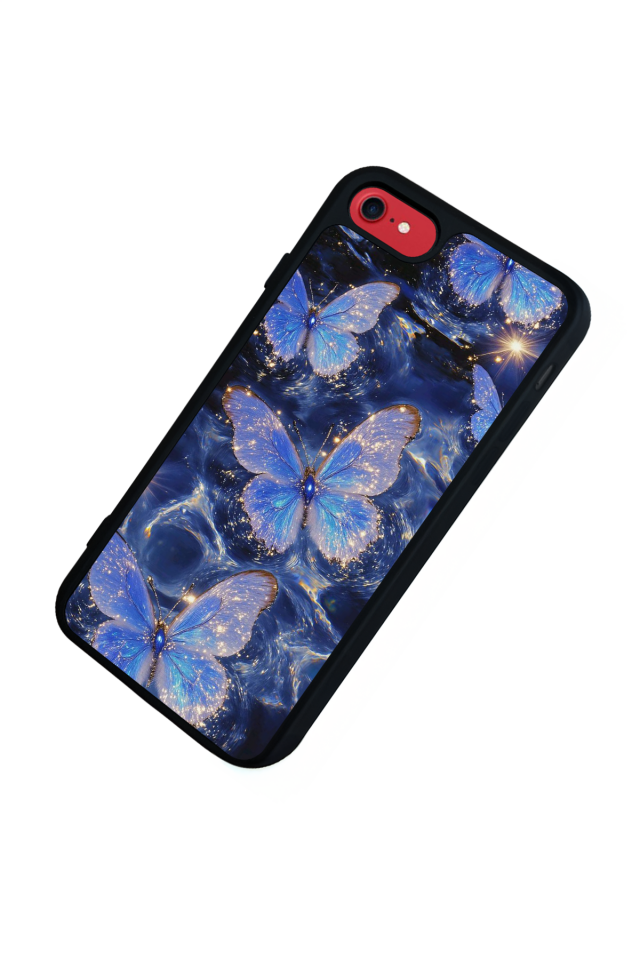 iPhone 7 Uyumlu Kelebek Tasarımlı Glossy Premium Kılıf