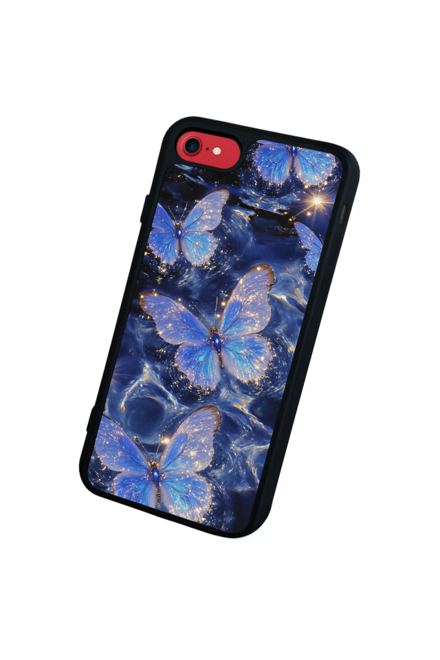 iPhone 7 Uyumlu Kelebek Tasarımlı Glossy Premium Kılıf