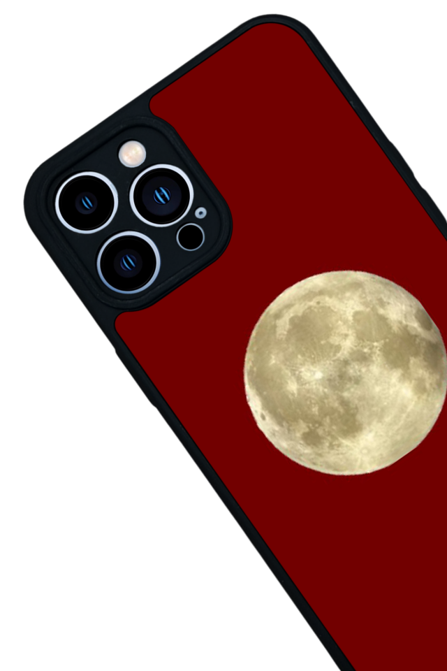 iPhone 13 Pro Max Uyumlu Kirmizi Tasarımlı Glossy Premium Kılıf