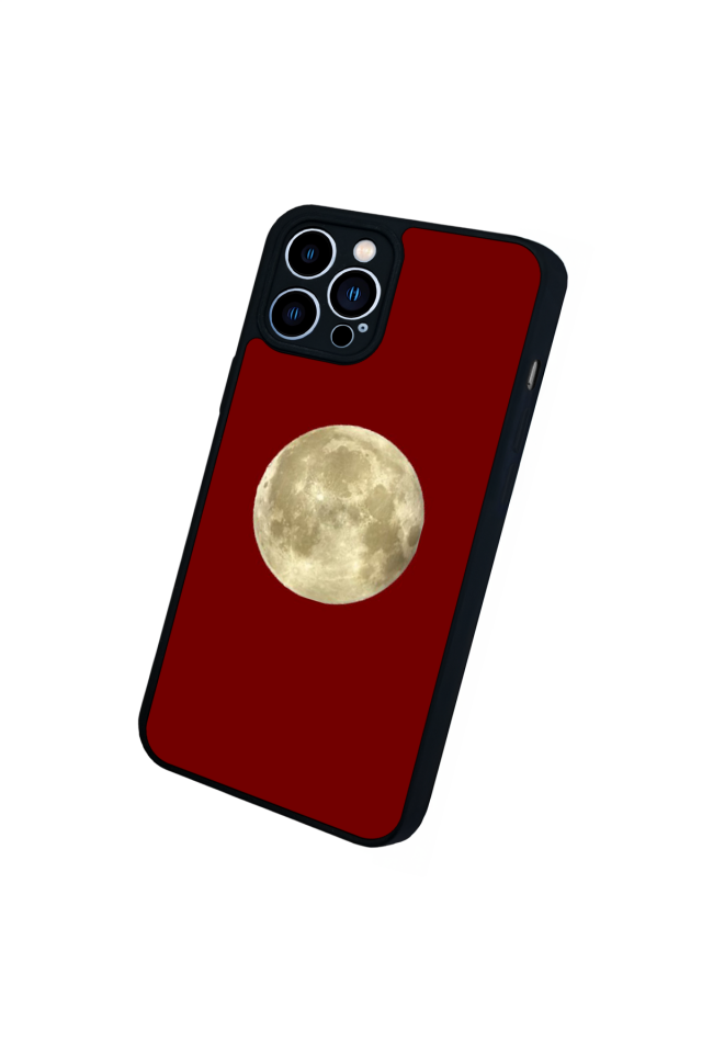 iPhone 13 Pro Max Uyumlu Kirmizi Tasarımlı Glossy Premium Kılıf