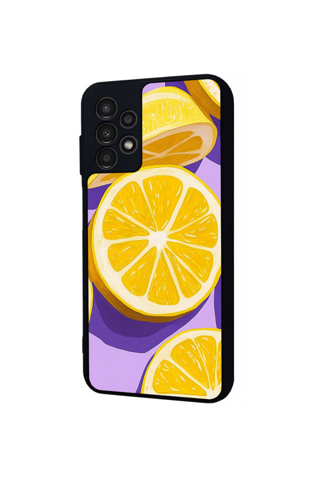 Samsung Galaxy A13 Uyumlu Limon Tasarımlı Glossy Premium Kılıf