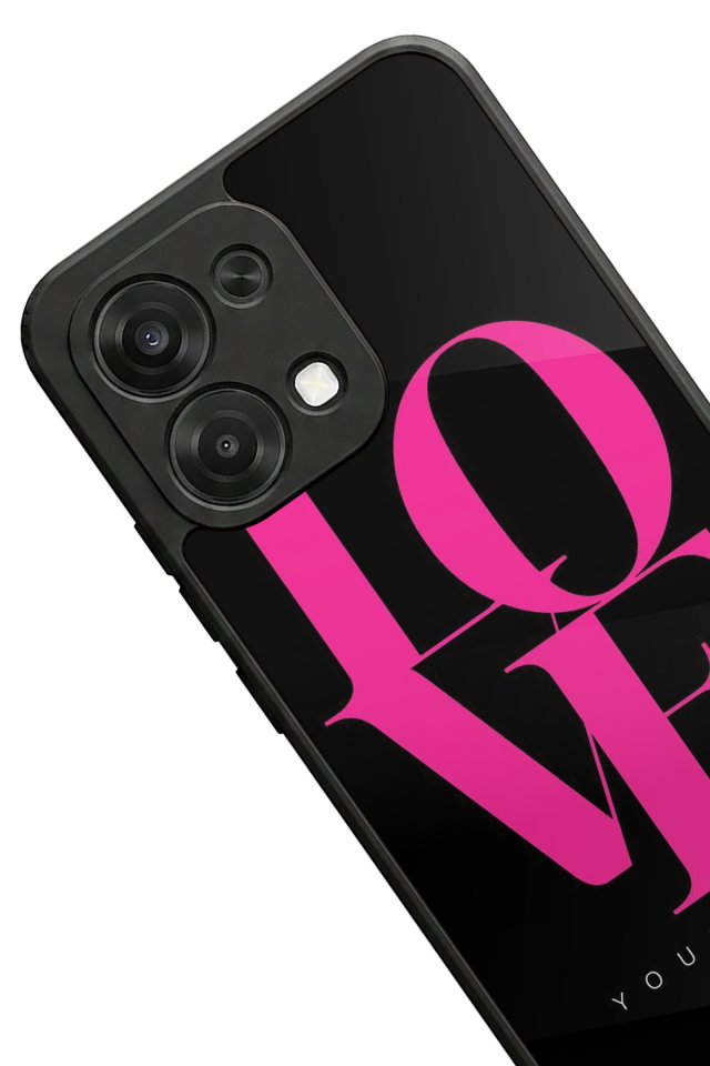 Oppo A6 Pro Uyumlu Love Tasarımlı Glossy Premium Kılıf