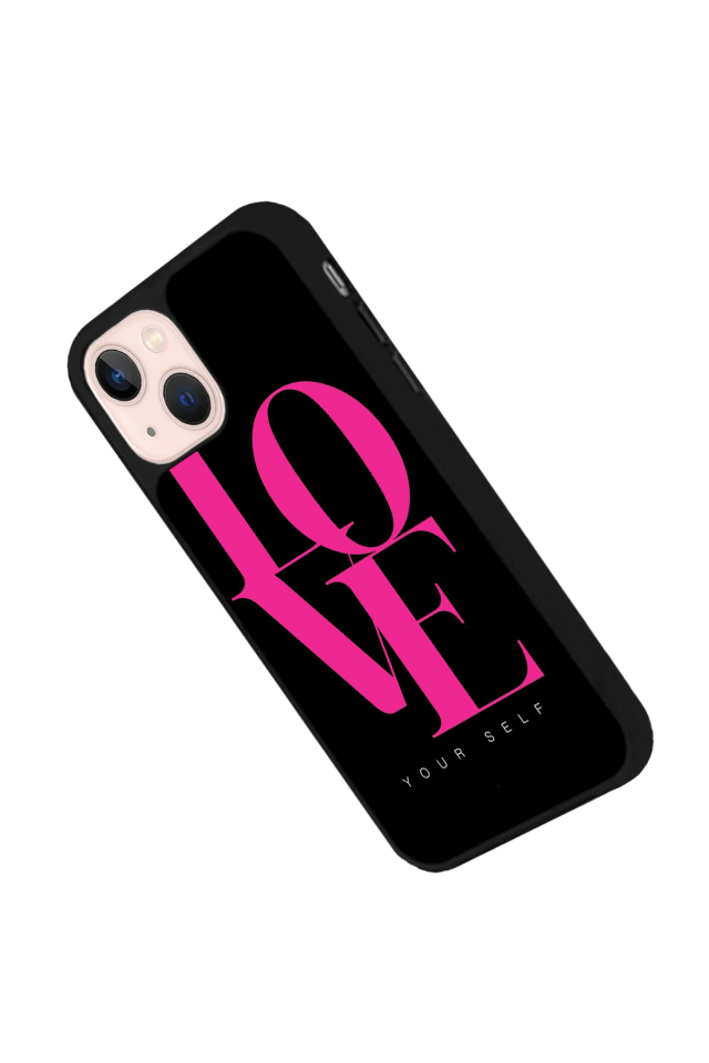 iPhone 13 Mini Uyumlu Love Tasarımlı Glossy Premium Kılıf