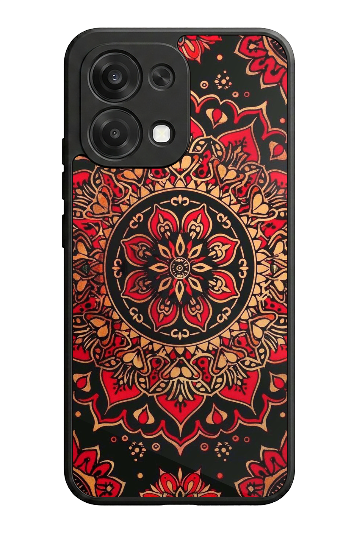 Oppo A6 Pro Uyumlu Mandala Tasarımlı Glossy Premium Kılıf