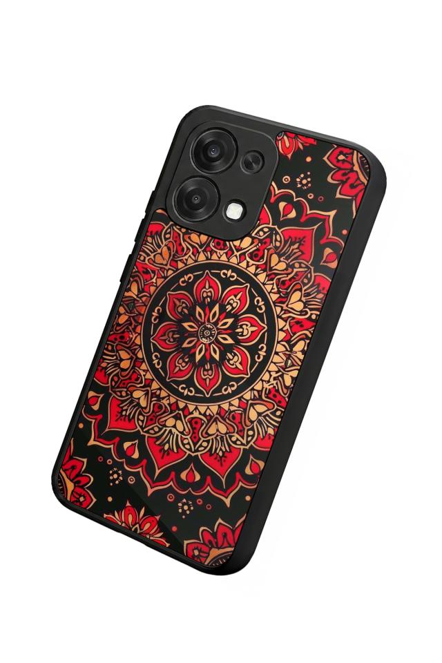 Oppo A6 Pro Uyumlu Mandala Tasarımlı Glossy Premium Kılıf