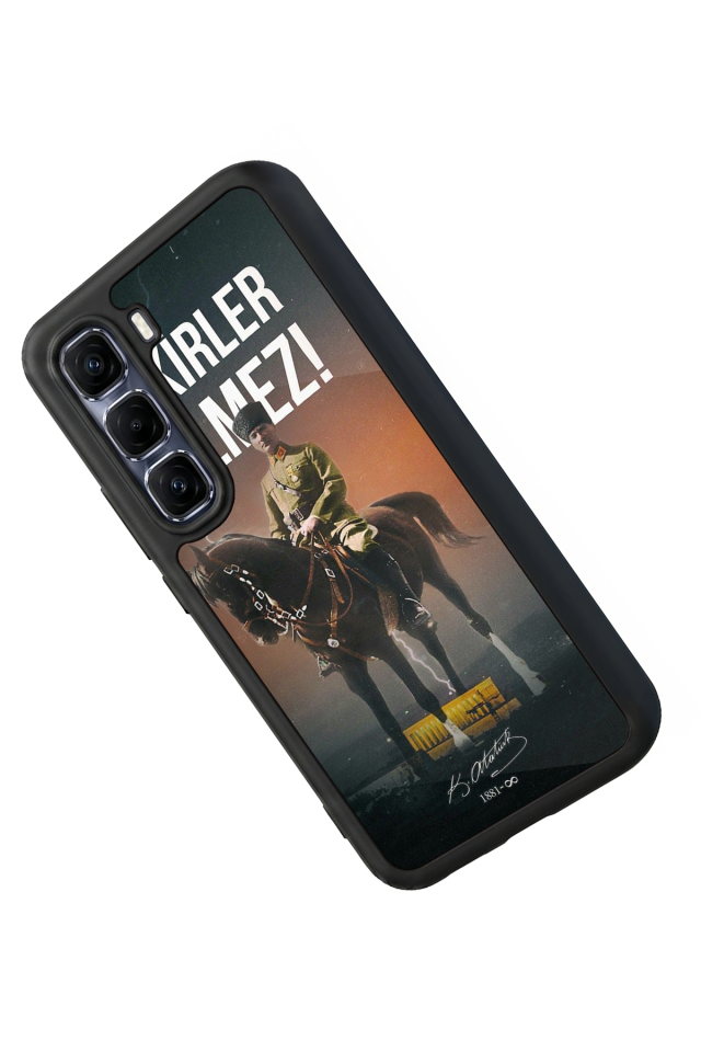 Infinix Hot 60 Pro Plus Uyumlu Mustafa Kemal Ataturk Tasarımlı Glossy Premium Kılıf