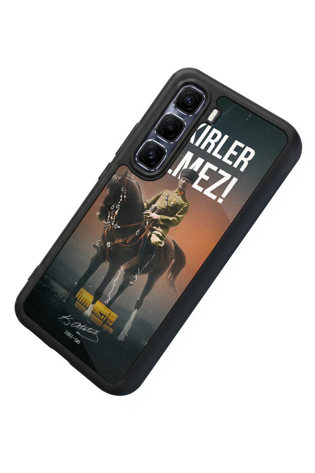 Infinix Hot 60 Pro Plus Uyumlu Mustafa Kemal Ataturk Tasarımlı Glossy Premium Kılıf