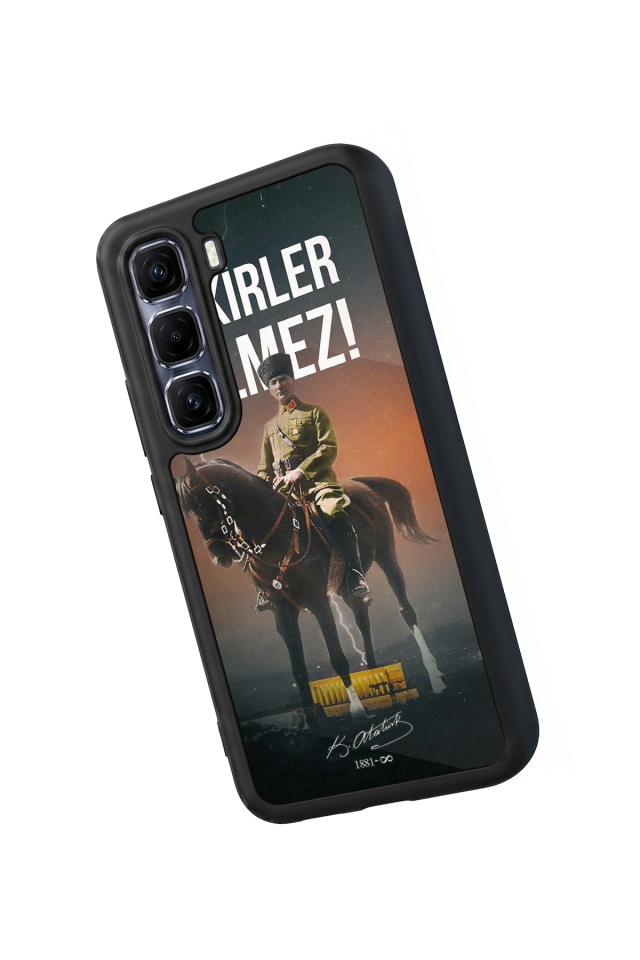 Infinix Hot 60 Pro Plus Uyumlu Mustafa Kemal Ataturk Tasarımlı Glossy Premium Kılıf